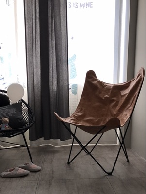 tobacco leather butterfly chair tobacco leather butterfly chair