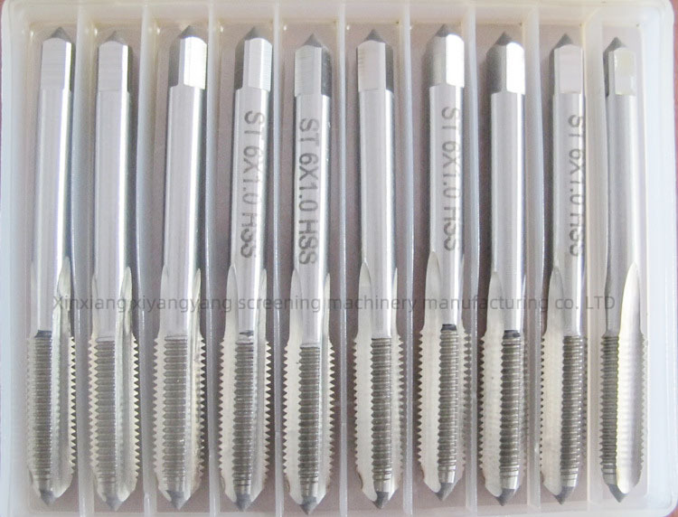 ST8*1 Straight Groove Fine Thread Insert Tap Hand Taps Die for Thread Cutting HSS Steel Metric Standard