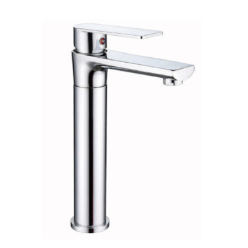 Cheap single lever chrome-plated bathroom tap basin faucet