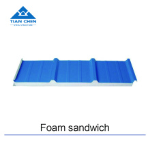 Tấm màu xanh cho gạch sandwich bọt trên mái nhà