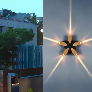 KAIFAN Outdoor Waterproof LED Wall Lamp for Porch and Garden (2W-8W)