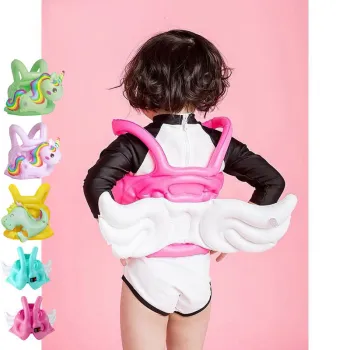 Children's Inflatable Swim Vest with Angel Wing Buoyancy