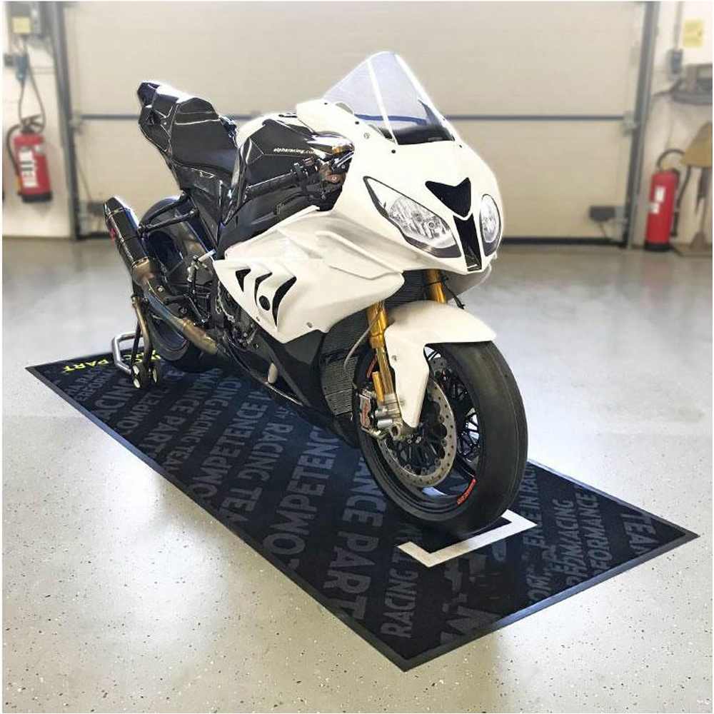 Printed Motorcycle Floor Mat Garage Mats