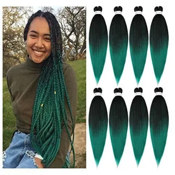 Synthetic Pre-stretched Braiding Hair Perm Yaki Braid Hair Bulk Jumbo Pre Stretched Braiding Hair Expression for Women