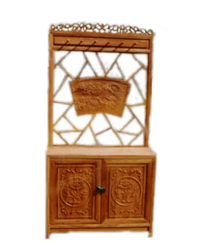 Shoe cabinet with coat rack