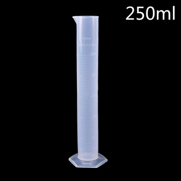 250ml Plastic Measuring Cylinder Graduated Tools Chemistry Laboratory Cylinder Tools School Lab Supplies
