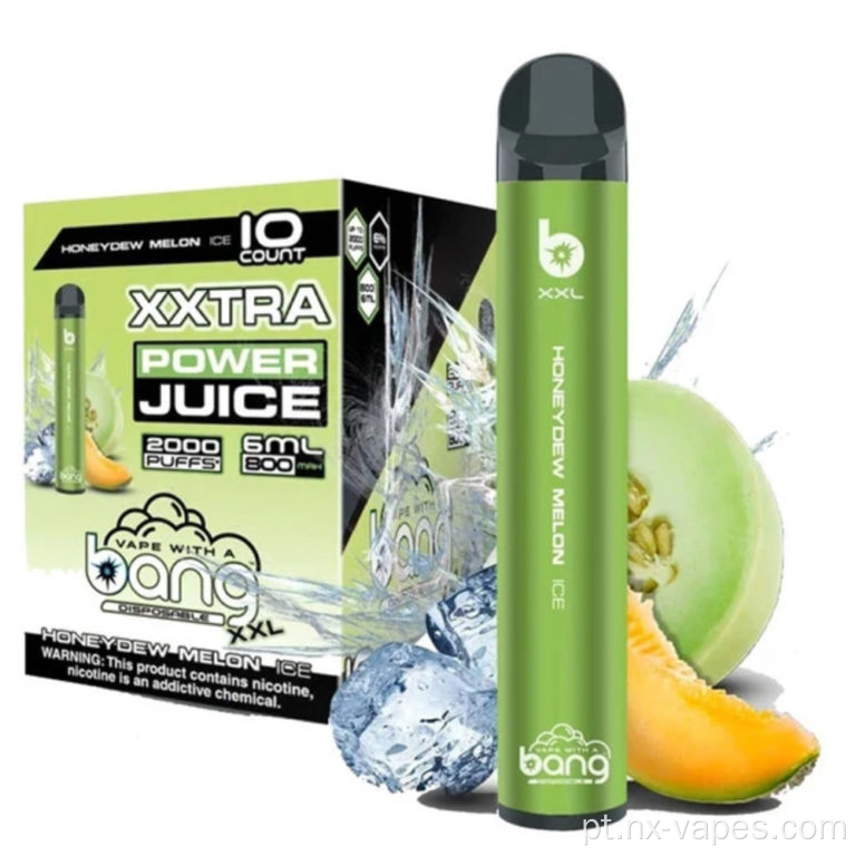 Vape de bang xxl descartável por atacado