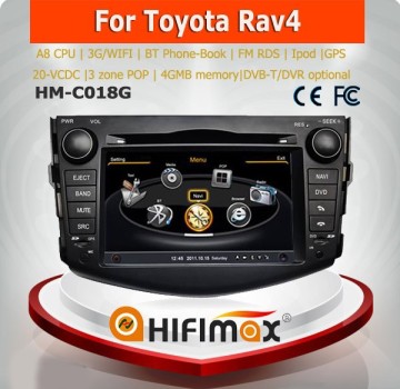 Hifimax car dvd car radio gps navigation FOR TOYOTA RAV4 (09-12) WITH A8 CHIPSET DUAL CORE 1080P V-20 DISC WIFI 3G INTERNET DVR