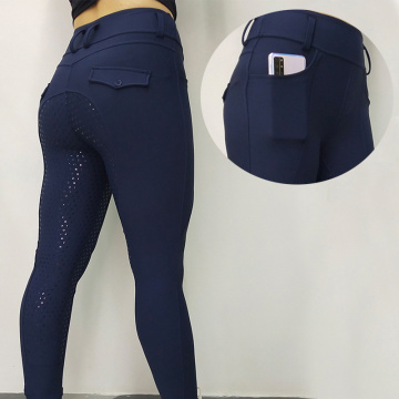 Fashion Sports Pocket Grips Equestrian Breeches For Ladies