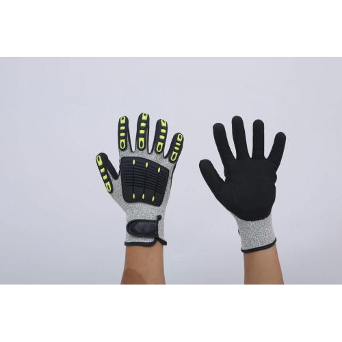 CUT CUT HPPE Palm Dipped Buruh Perlindungan Sarung Tangan