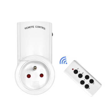 Smart Home Electrical Power Control Plug with French Socket and Grounding - ON/OFF Remote Access