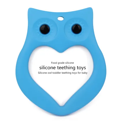 Wholesale food grade BPA Free silicone baby teethers toy