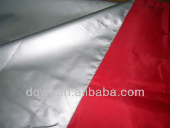 silver coated polyester taffeta/fabric for umbrellas/waterproof material umbrella fabric