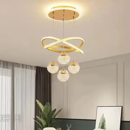 Modern LED Ring Chandelier Pendant Light for Living Room