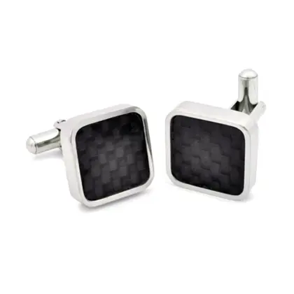 Carbon fiber cuff links