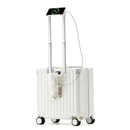 Portable Aluminum Frame Business Travel Luggage - 18 Inch Square Frame Boarding Bag