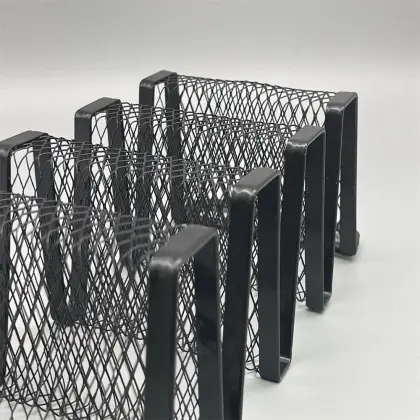 Black Food Grade Taco Plate Shells Oven & Grill Safe Easy Access Handle Each Taco Rack