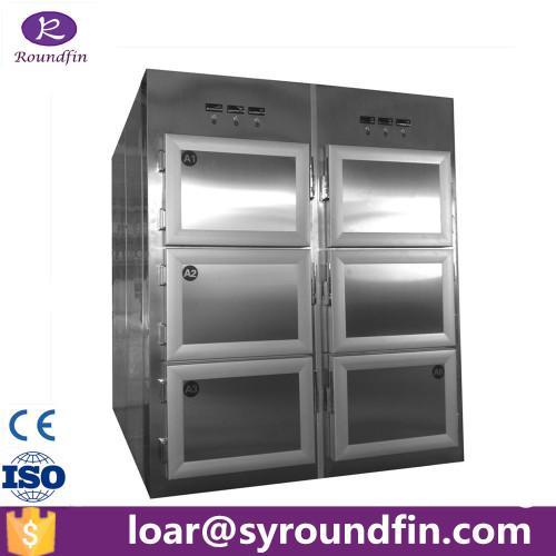 6 Bodies Stainless Steel Mortuary Refrigerator, High Quality 6 Bodies