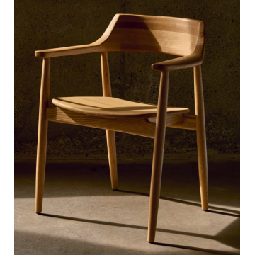 Silla de cocina y hotel de comedor de madera maciza.
