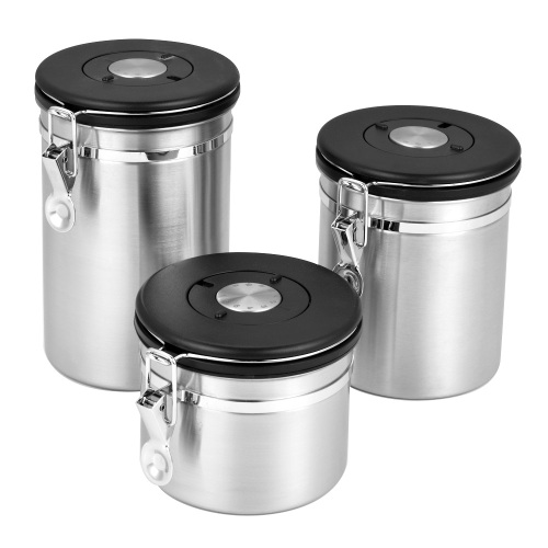 Tea Coffee Carbon Steel Canister Set