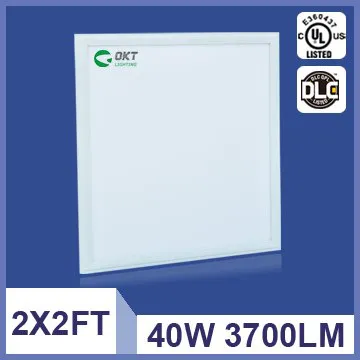 White Frame Trim UL DLC 40W 2X2FT dimmable led panel light