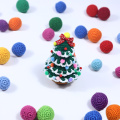 Christmas tree crochet pompom home decoration