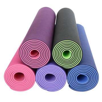1/4 Inch TPE Eco-Friendly Non-Slip Yoga Mat with Carrying Strap: Perfect for Fitness, Exercise, Yoga, and Pilates