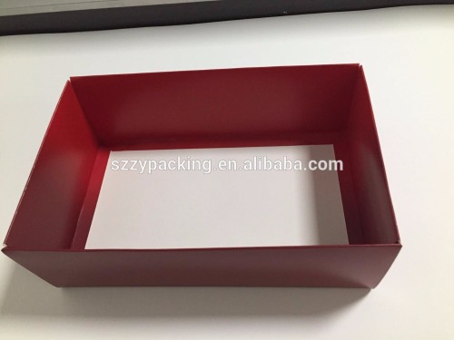 Foldable paper box with lid, easy shipping folding paper box with logo printing