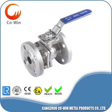 2 piece flanged ball valve DIN PN16