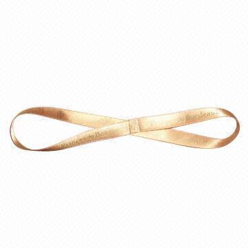 100% Polyester Printed Satin Ribbon Bracelet in Various Widths and Colors