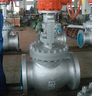16 Inch Globe Valve, A216 WCB Body, 13%CR Trim, 300LB