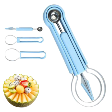 3-in-1 Stainless Steel Watermelon Tool: Seed Remover, Scoop, and Pulp Separator