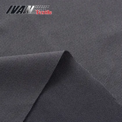 Polyester spandex sportswear knit single jersey fabric