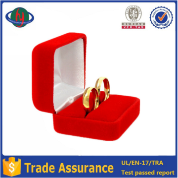 Luxury Plastic Custom logo velvet jewelry box