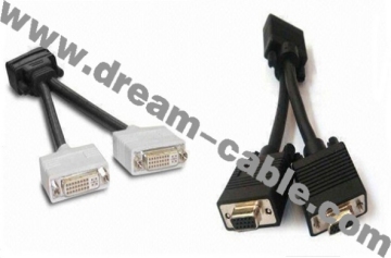 DMS-59 to Dual VGA Video Splitter Cable