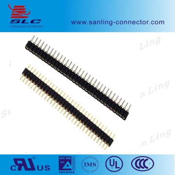 Pitch 1.778mm Machine Pin Header And socket Single Row Straight Pin Connector