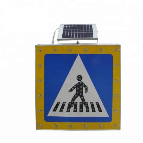 Panneau de signalisation mené en aluminium solaire pour la route