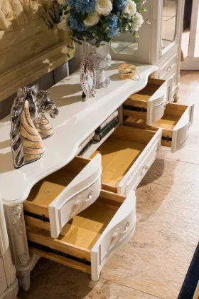 Wooden Living Room Furniture Royal Design Display Cabinet