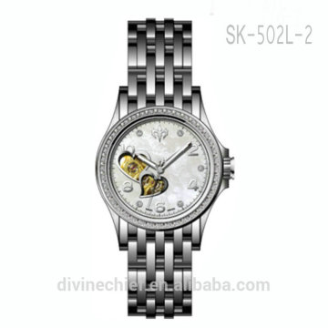 Stainless Steel fashion wrist watch for woman