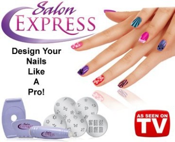 As Seen On TV Salon express tool nail art stamping kit