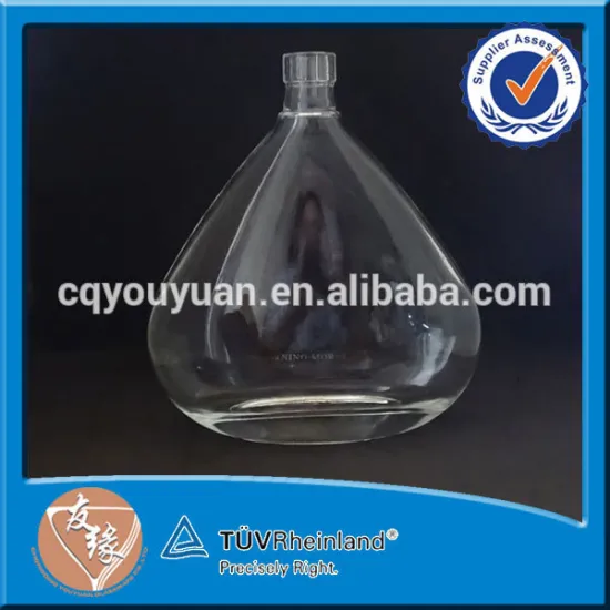 Custom shaped gold decal 700ml personalised bottle of vodka