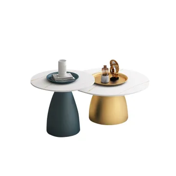 Modern Simple Living Room Round Coffee Table Luxury