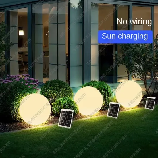 Outdoor Holiday Garden Wedding Decoration: Rechargeable Floating Sphere Lights