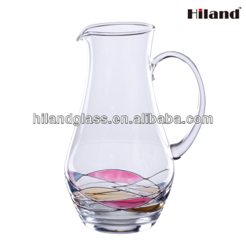 Hot sale promotional colored glass juice jug