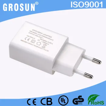 2017 Nice Design EU Plug OEM Logo Single Port Usb Charger 5V 2A AC DC Transformer 5V Power Supply Charger Adapter CE Listed