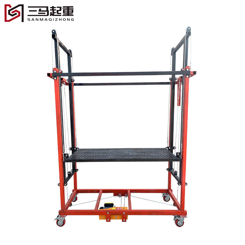 6M Mobile Electric Scaffolding Lift Platform for Construction - Foldable and Multi-Mode