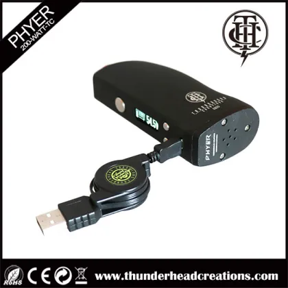Phyer electronic cigarette box mod dna200w vape box mod