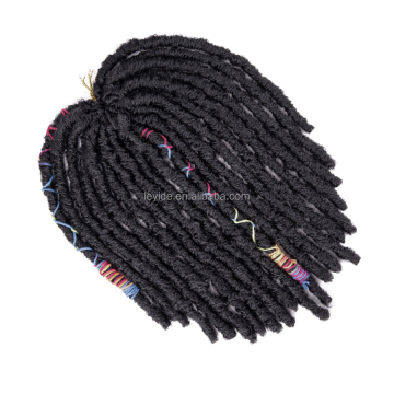 High Quality Synthetic 12 Inch 20 Strands Jumbo Faux Locs Crochet Braid Hair Colorful Line Soft Jumbo Dreadlocks Crochet Hair