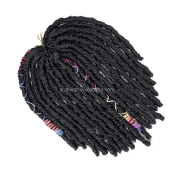 High Quality Synthetic 12 Inch 20 Strands Jumbo Faux Locs Crochet Braid Hair Colorful Line Soft Jumbo Dreadlocks Crochet Hair