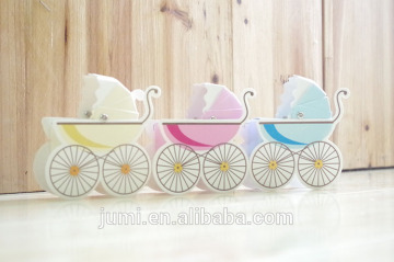 Baby Carriage Stroller Birthday Boy Girl Baby Shower Favor Candy Box